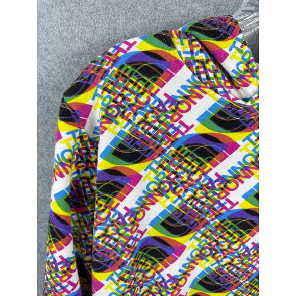 The North Face Hoodie Boys XL (18-20) Multicolor Spell‎ Out Sweatshirt Pullover - Picture 2 of 8